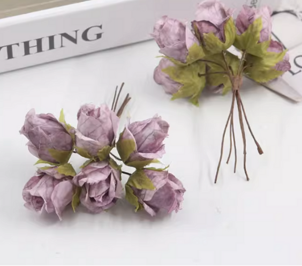 30 Pcs / 3cm / Fabric Artificial Flowers  SF015