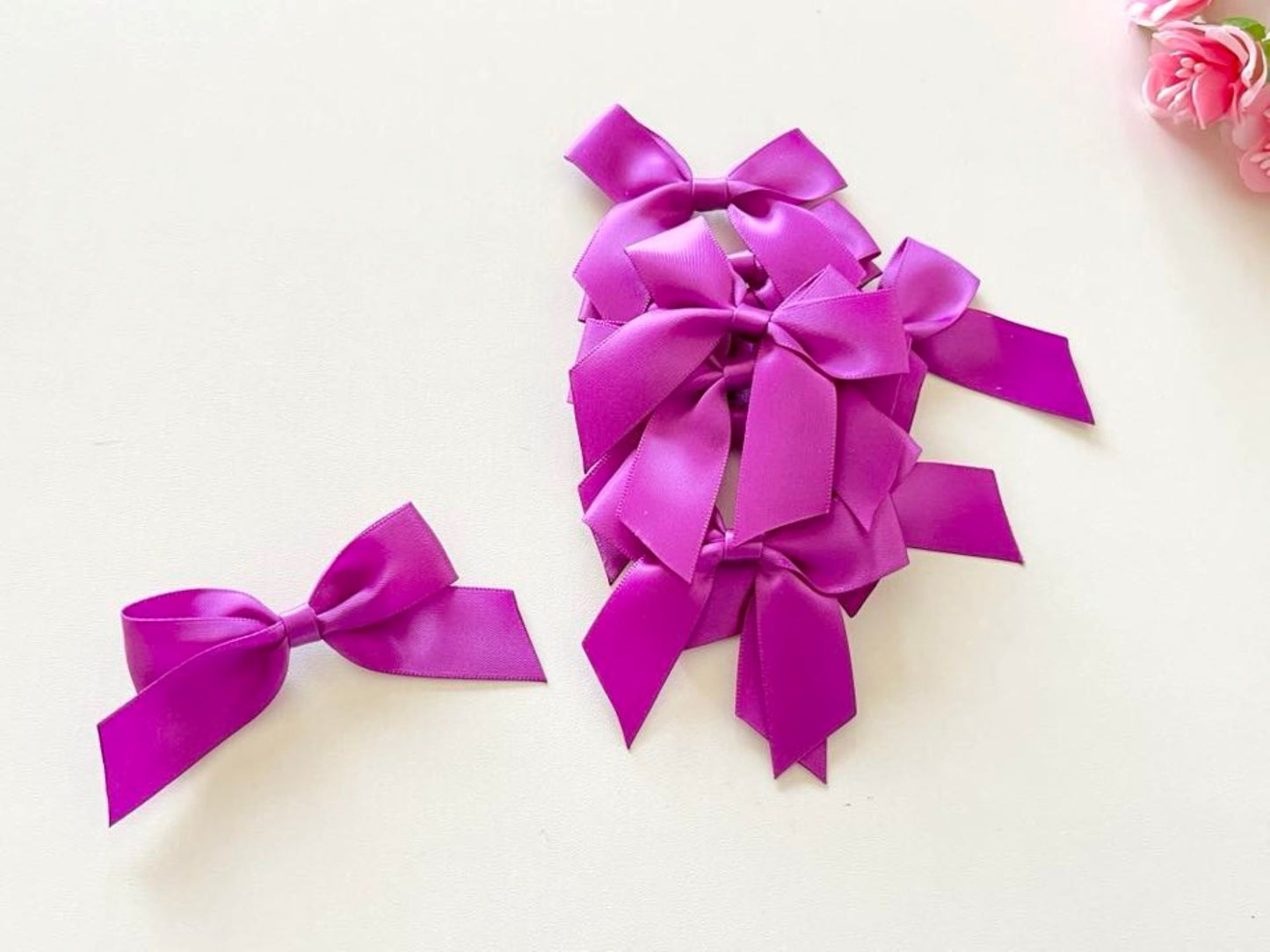 7cm / 30 pcs Mixed Handmade Double bows BW004