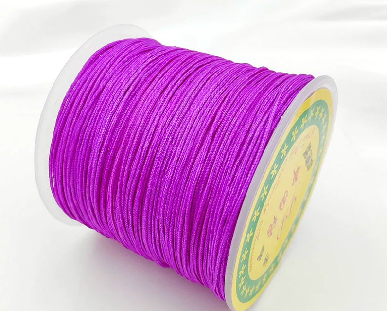 1 roll / 100 meters / Nylon Beading String Knot Cord, Thread for Bracelet Jewelry Making