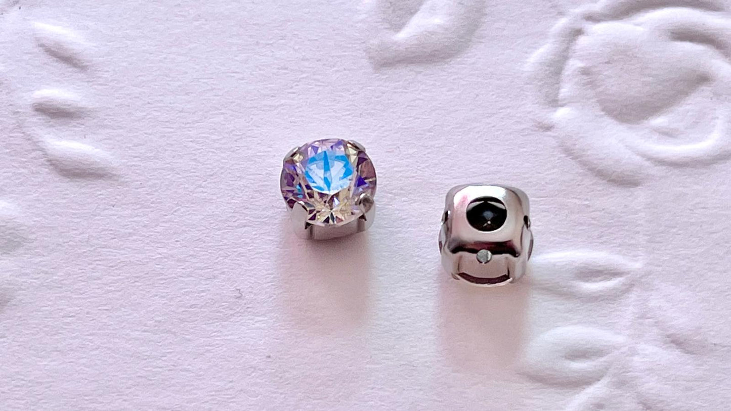 (S63) 30 pcs / 6mm, 8mm / K9 Sew On Glass Rhinestones, Crystals Accessories, DIY Crafts Decoratian High Quality Pointback Stones Glass Gemstones (Copy)