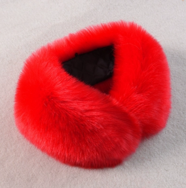 55cm / Faux Fur Collar Scarf, False Collar, Removable Collar  B702(S)