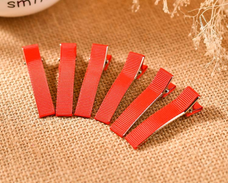 20 pcs / DIY Blank Coated Hair Clips, DIY Hair Accessories PC002
