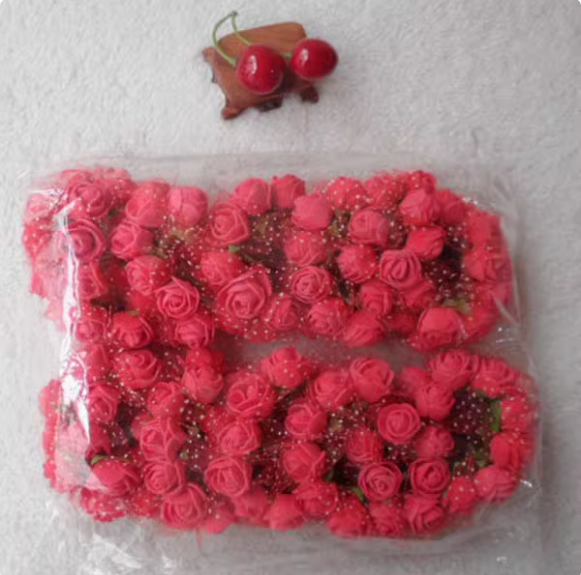 72 pcs, 144 pcs / 2cm / Mini Artificial Lace Foam Flowers SF013