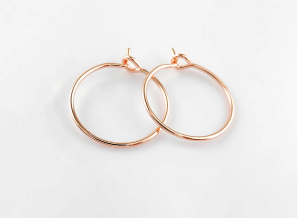 10 pcs / Gold Plated Earrings Hoop  EK81