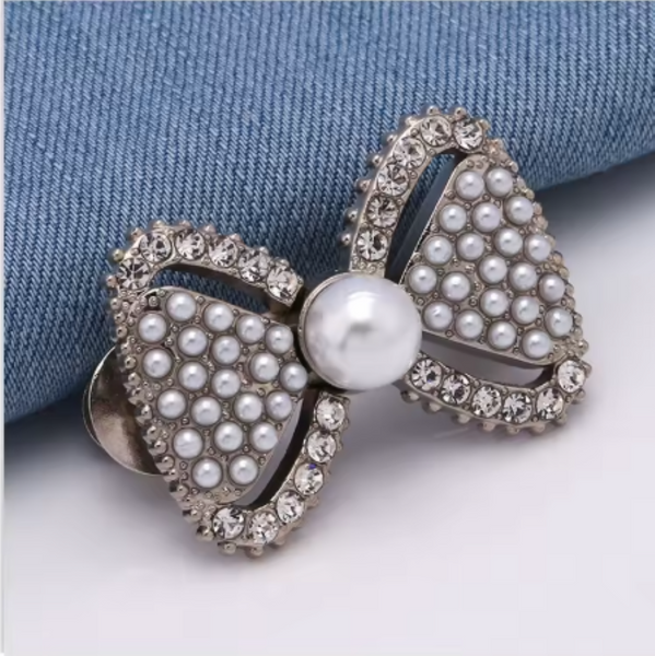 10 pcs / DIY Flat Back Crystal Bows, Card Decor, Headband Accessories, Craft Supplier (CB888)