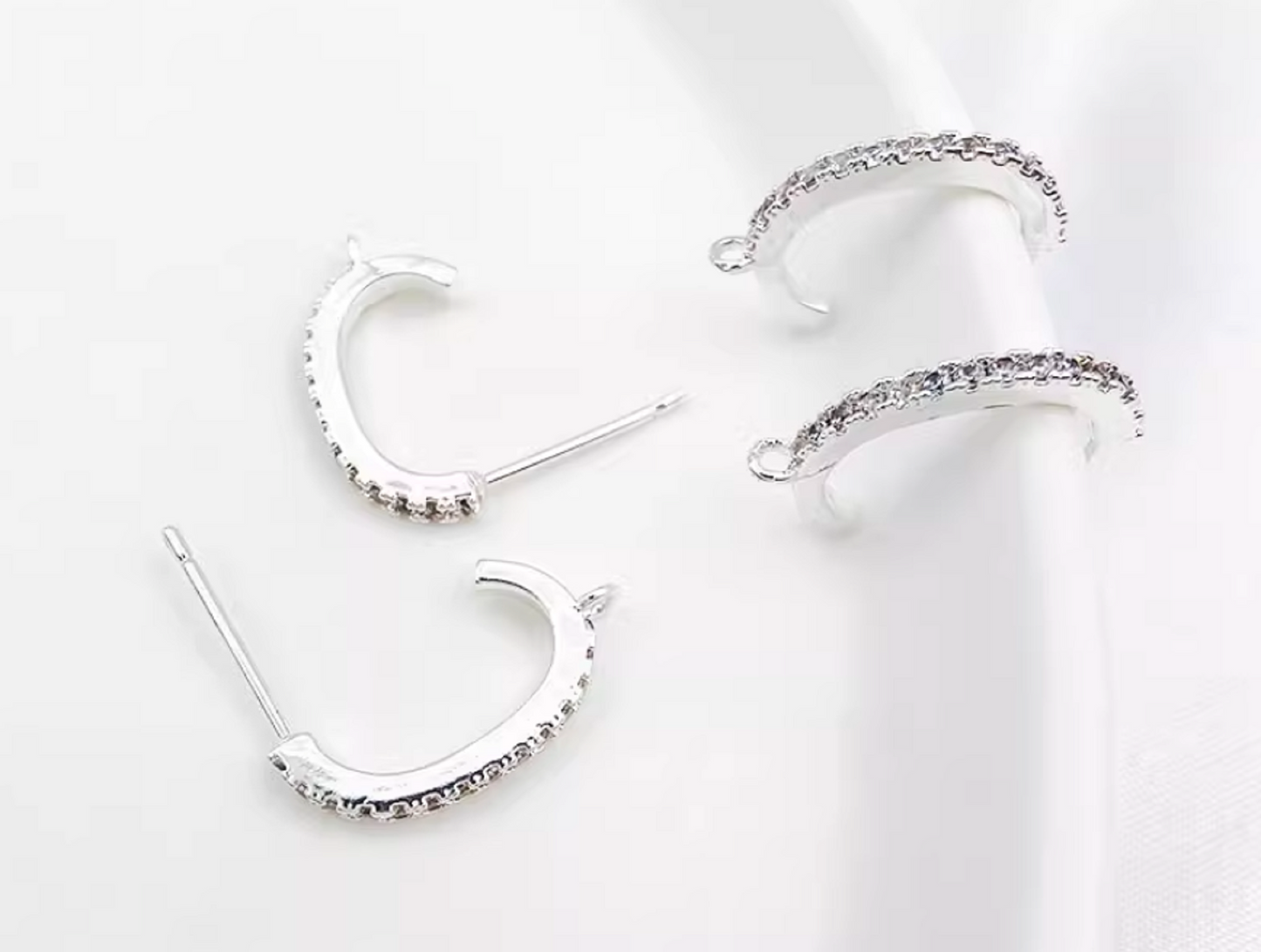 (EK84) 10 pcs / Gold Plated Earrings Hoop