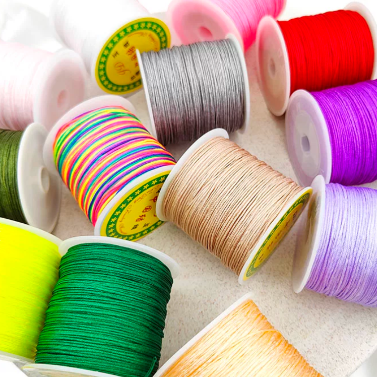 1 roll / 100 meters / Nylon Beading String Knot Cord, Thread for Bracelet Jewelry Making