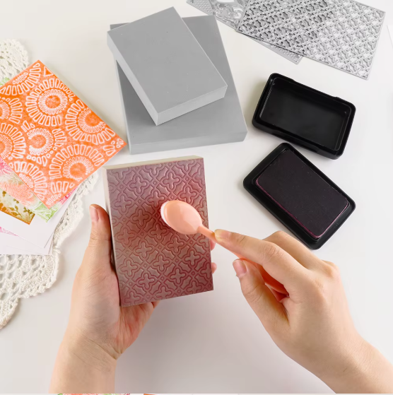 2 pcs / 10.8 x 7.7 x 1.4cm / Stamping Foam Block for Cardmaking, Scrapbook, Embossing