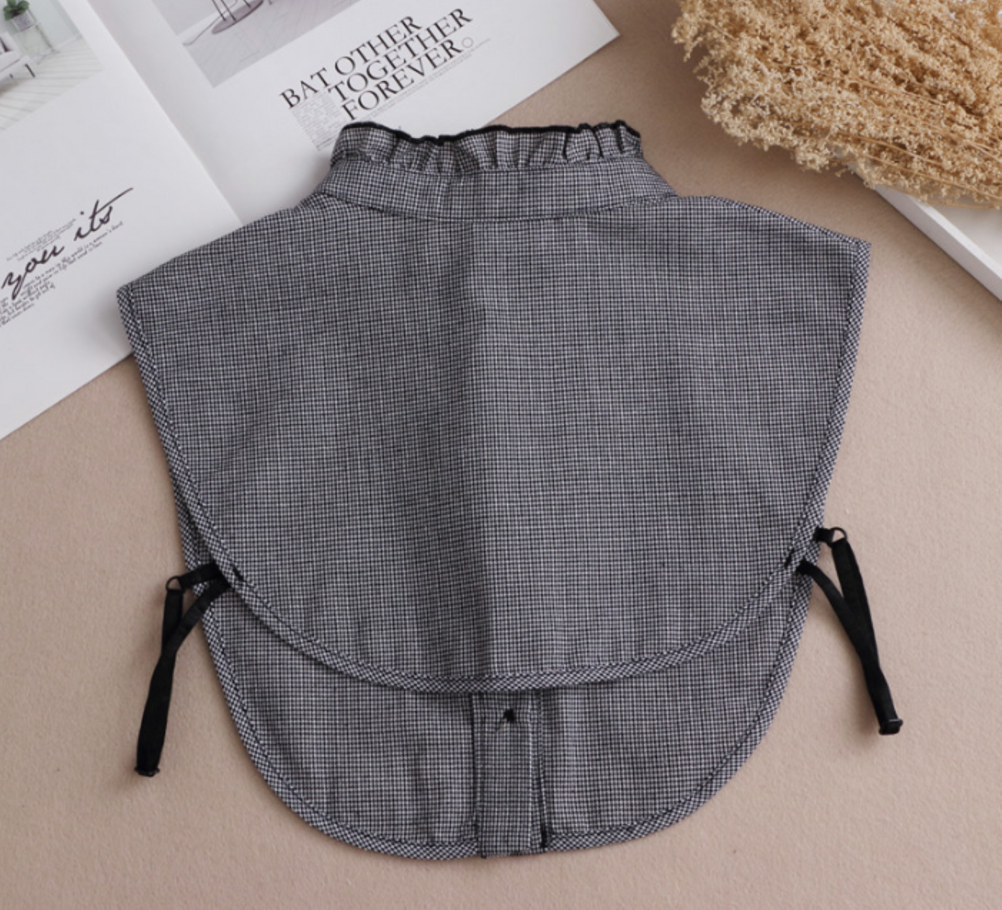 B811 / Black Fake Collar, False Collar, Removable Collar