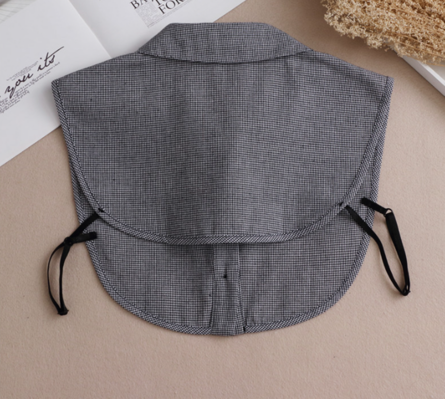 B811 / Black Fake Collar, False Collar, Removable Collar