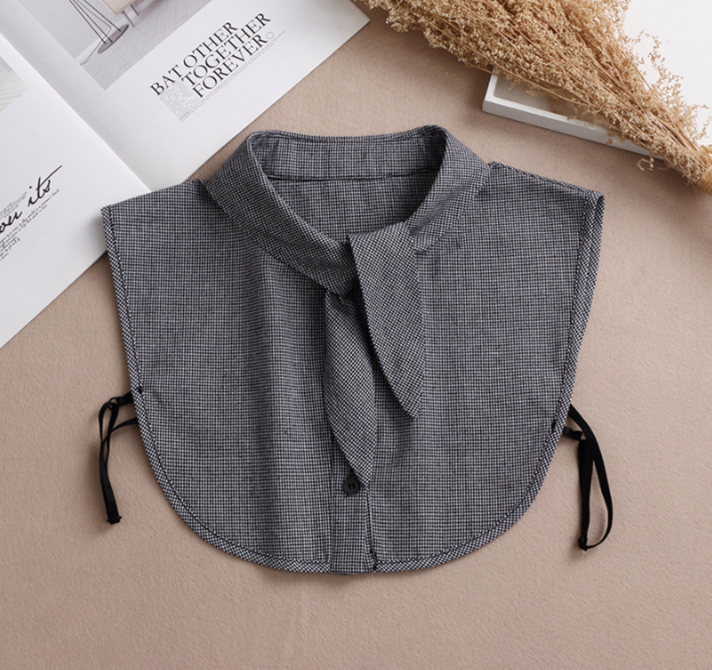 B811 / Black Fake Collar, False Collar, Removable Collar