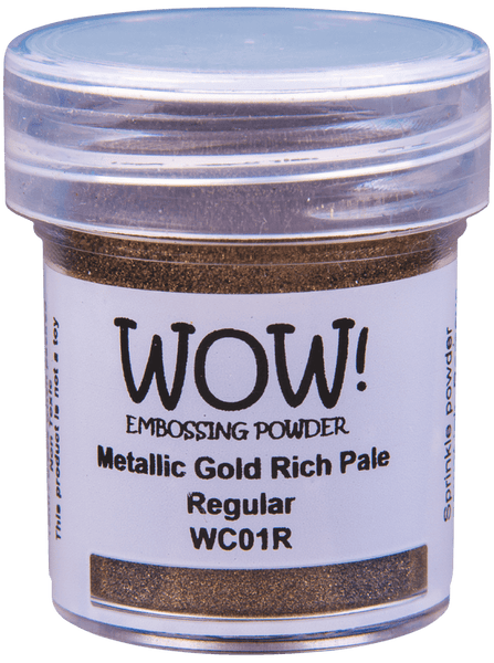 15 ml / Wow!  Embossing Powder Metallic Gold Rich Pale Regular (WC01 )