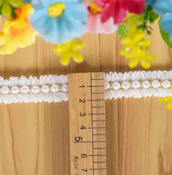 1 meter / 2cm / Headband Lace Trim, Dress Lace  LF111