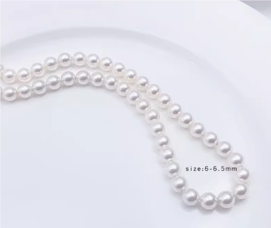 3mm-12mm / Round White Pearl Beads