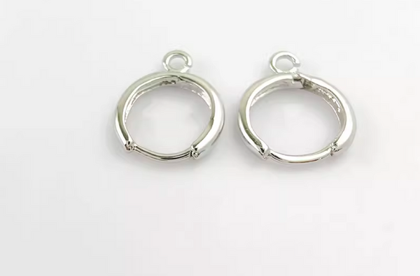 10 pcs / 14mm / Gold Plated French Hoop Earrings   EK19