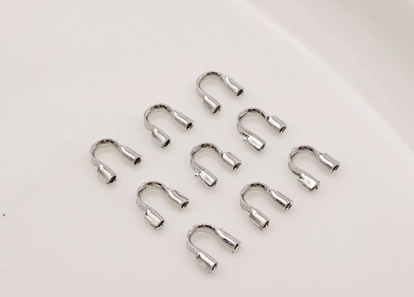 (EC002) 50 pcs / DIY Copper U-shaped Clasp Horseshoe Clasp Bracelet Closure Gold-plated Jewelry Accessories