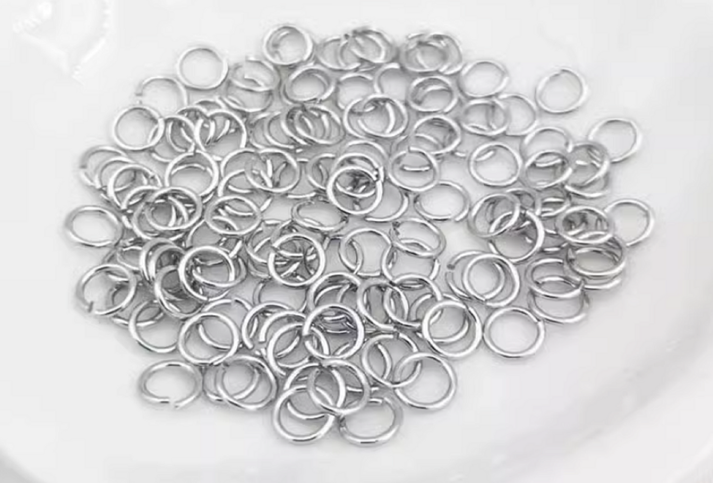 (ERK020)  50 Pcs / Gold Plated Open Jump Rings for Jewellery