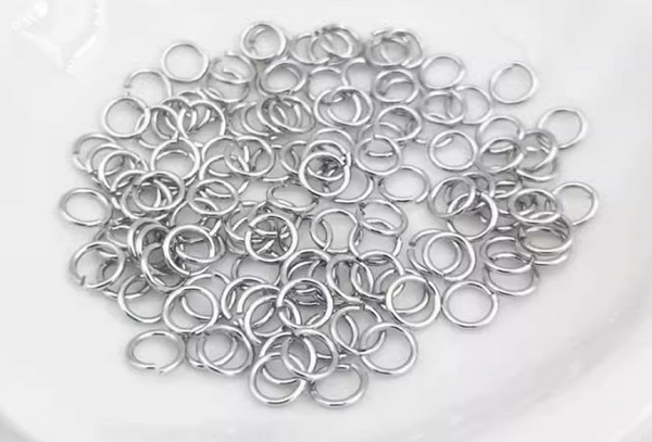 50 Pcs / 4mm, 5mm, 6mm / Open Jump Rings  RK020