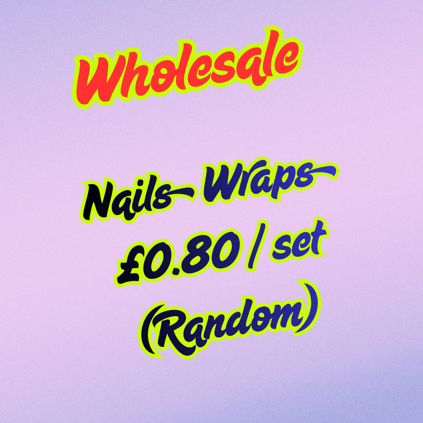 (Wholesale) Mixed Lot / 10 sets  Nail Wraps