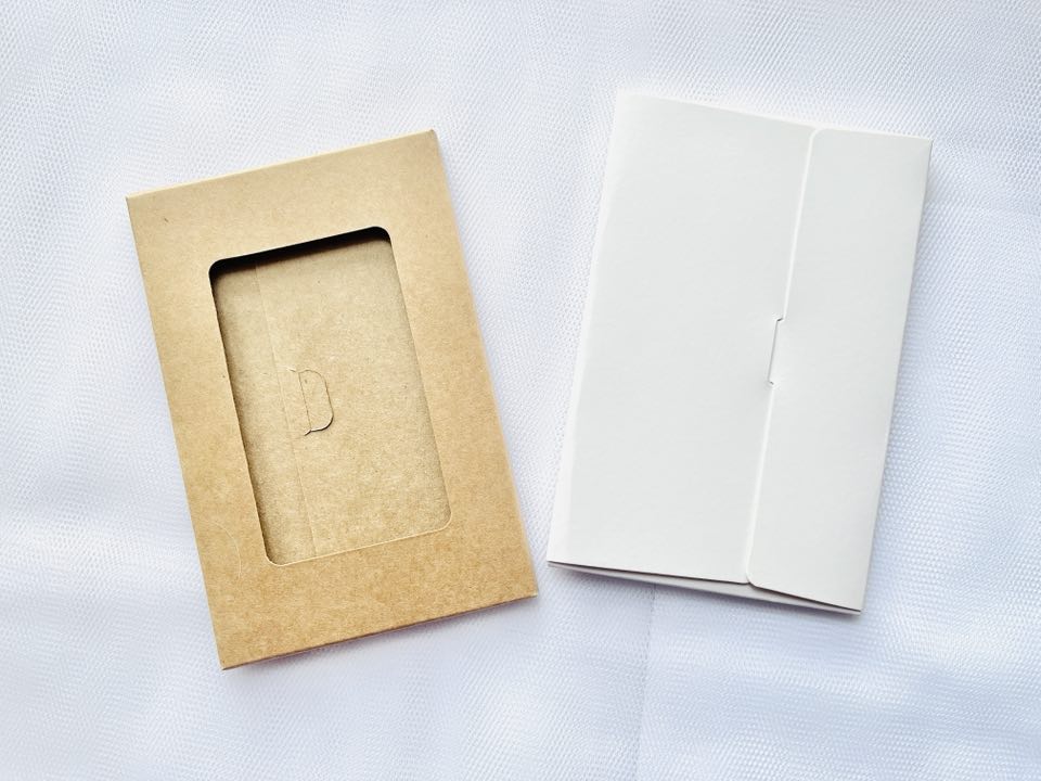 4 packs / Window Gift Card Envelopes, Postcard Envelopes, Paper Card Envelope Sleeve With Window  WC001