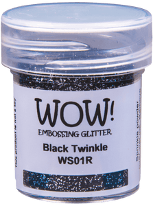 15 ml / Wow!  Embossing Glitter, Black Twinkle (WS01 )