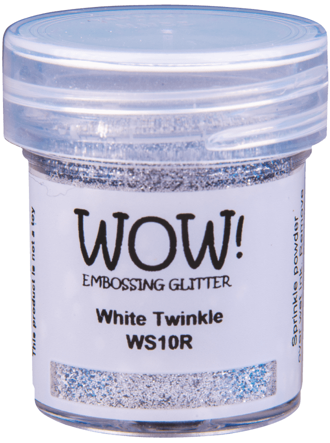 15 ml / Wow!  Embossing Glitter White Twinkle (WS10)