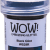 15 ml / Wow!  Embossing Glitter,  Black Glint (WS28)