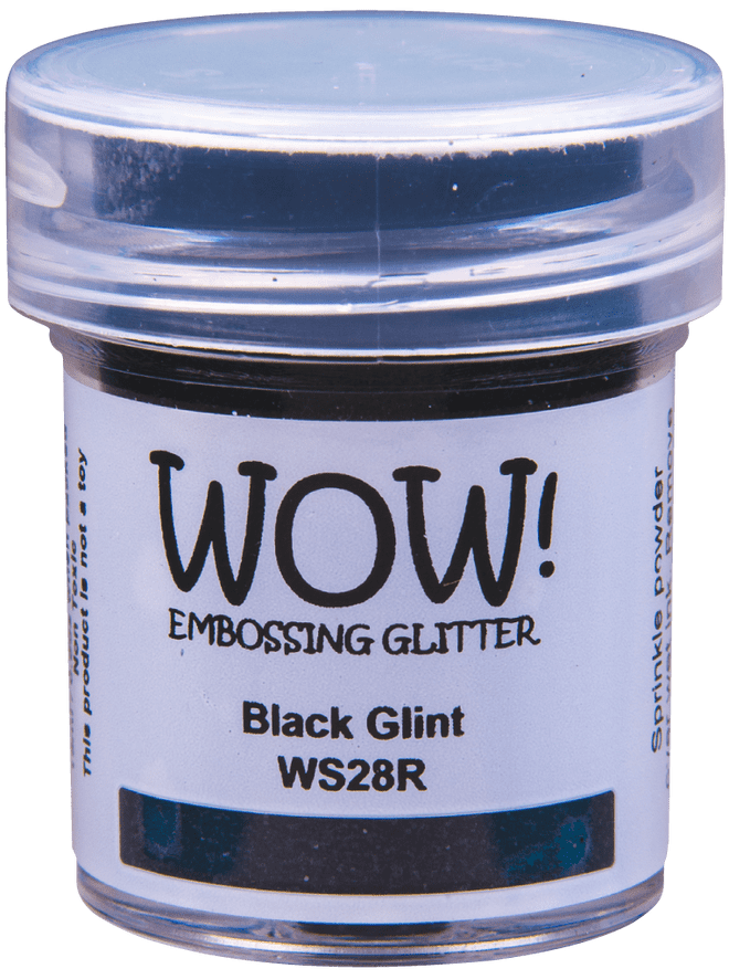 15 ml / Wow!  Embossing Glitter,  Black Glint (WS28)