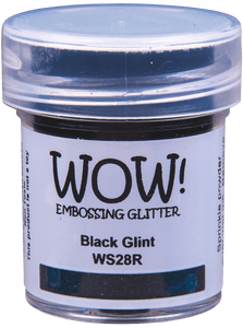 15 ml / Wow!  Embossing Glitter,  Black Glint (WS28)