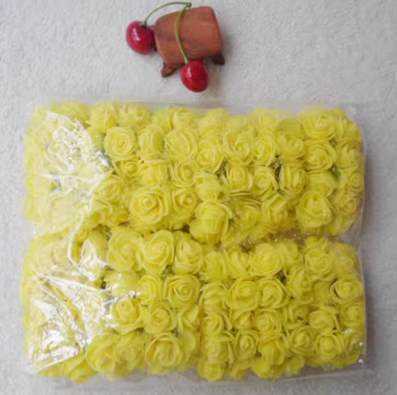 72 pcs, 144 pcs / 2cm / Mini Artificial Lace Foam Flowers SF013