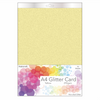 Habicraft / 10 Sheets / A4 Yellow Non-Shed Glitter Card 290gsm (HGC16) Wholesale