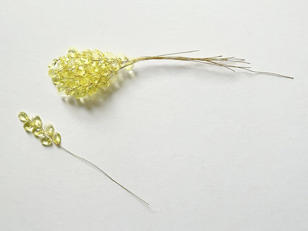 10 Stems / Crystal Bead Leaf Spray  FS21G