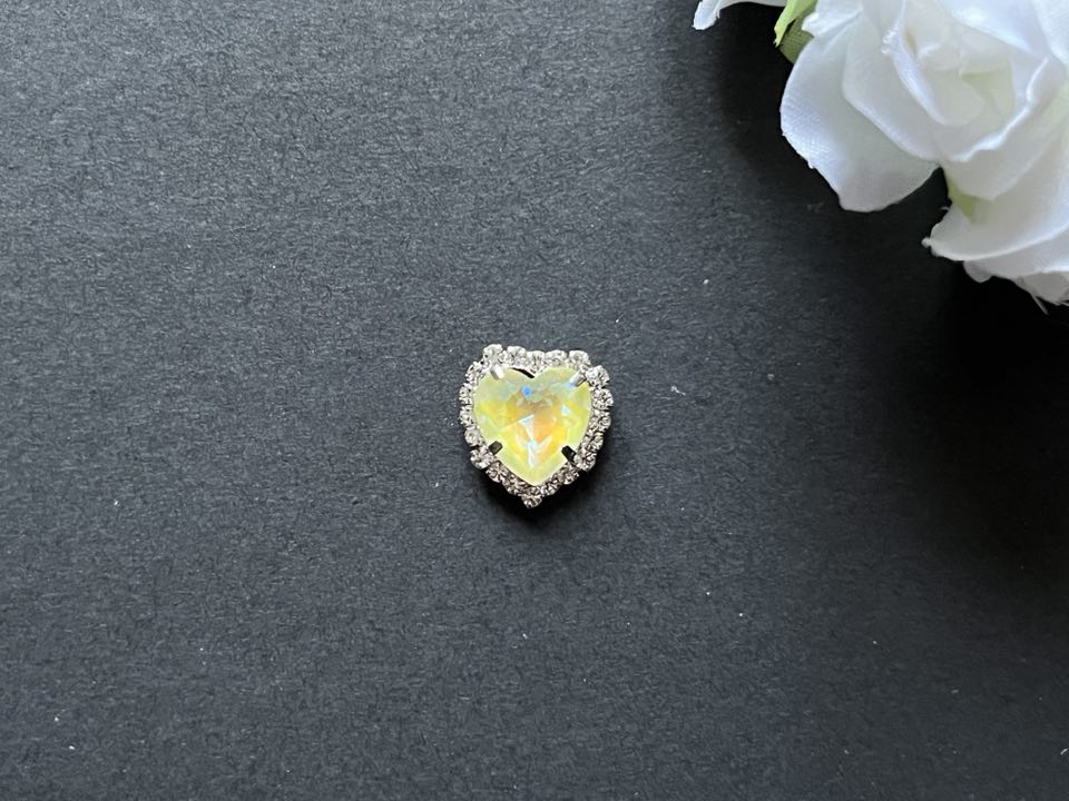 S17S (Moca)  10 pcs / 12mm / Silver Base Neon Pendant