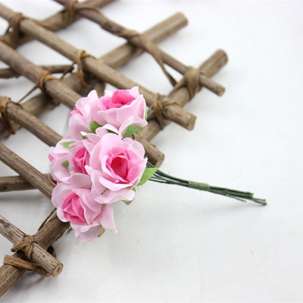 30 Pcs / 2.5cm / Mixed Lot Mini Artificial Flowers   SF001