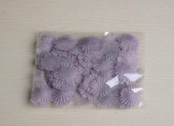 50 pcs / Pink / Organza, Silk / Flower Petals SF90