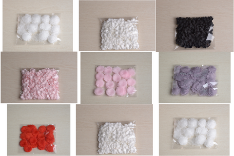 50 pcs / Pink / Organza, Silk / Flower Petals SF90