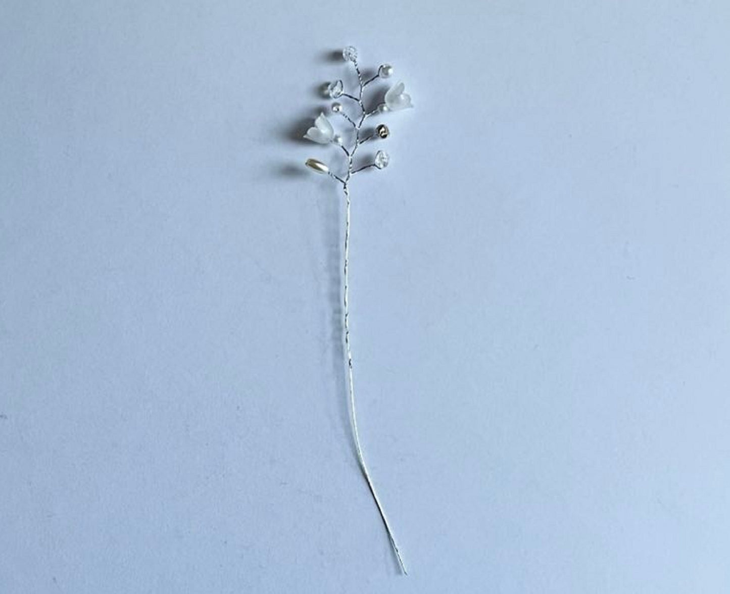 5 Stems / Crystal Bead Leaf Spray  FS001