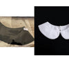 B627(K-small) / White, Black / Fake Lace Collar, False Collar, Removable Collar