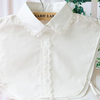 B600 / Off White Fake Collar, Off White Elegant Lace Fake Collar, False Collar, Removable Collar