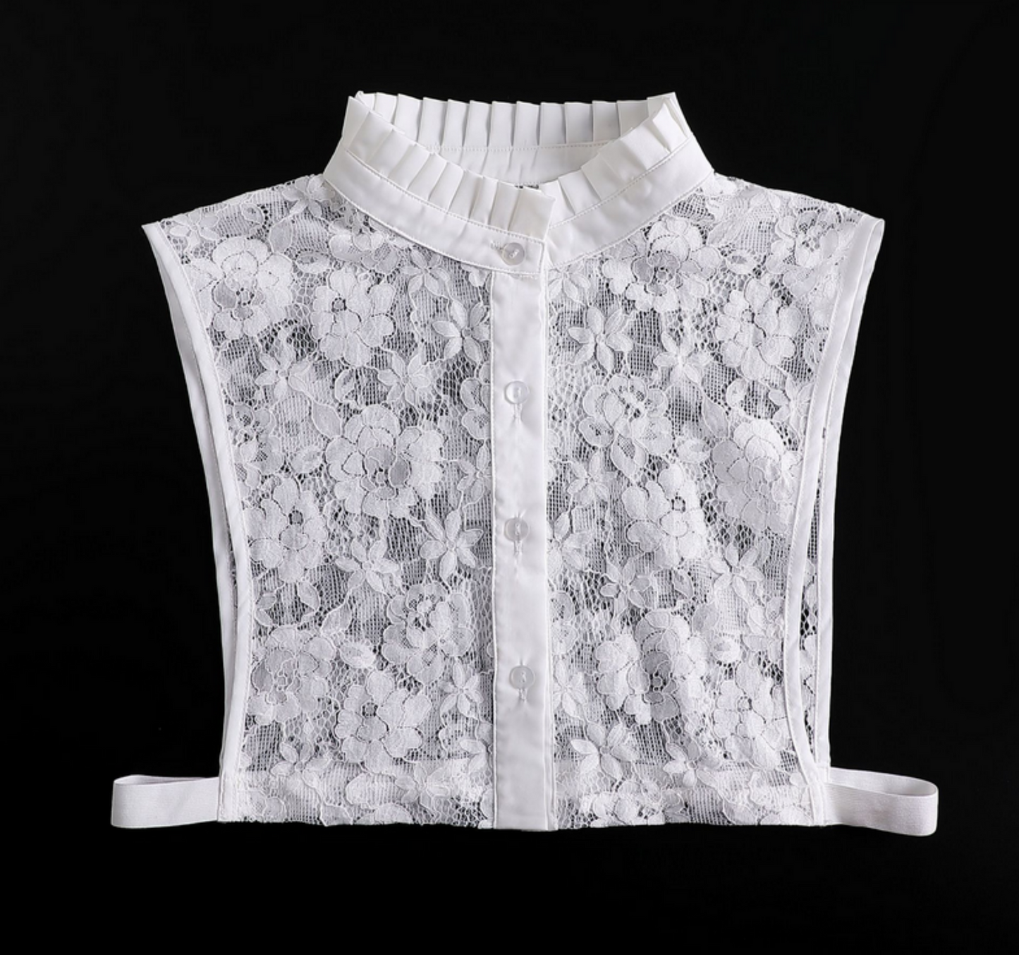 B633 / Off  White Lace Fake Collar, Removable Cuffs, False Collar, Removable Collar