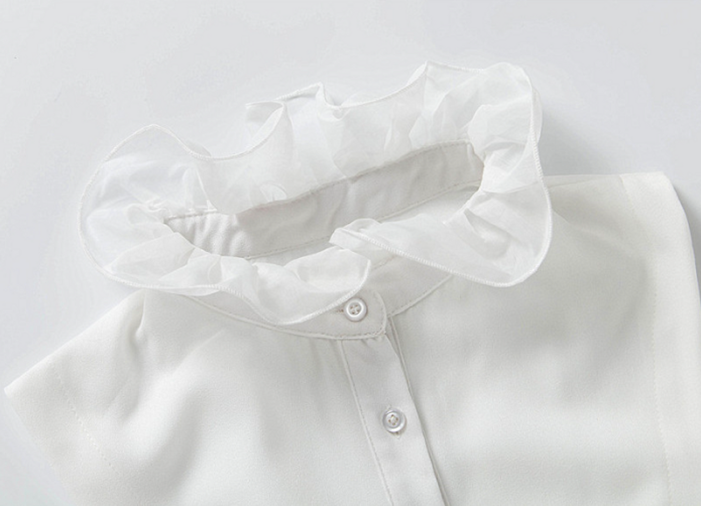 Off White, Black / Orangza Fake Collar, False Collar, Removable Collar  B676(K)