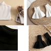 B680 / Removable Knit Fake Collar, False Collar, Removable Collar, Fake Sleeve Cuffs, False Wrist Cuffs, Removable Wrist Cuffs