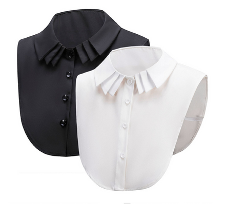 Off White, Black / Fake Collar, False Collar, Removable Collar   B74(K)