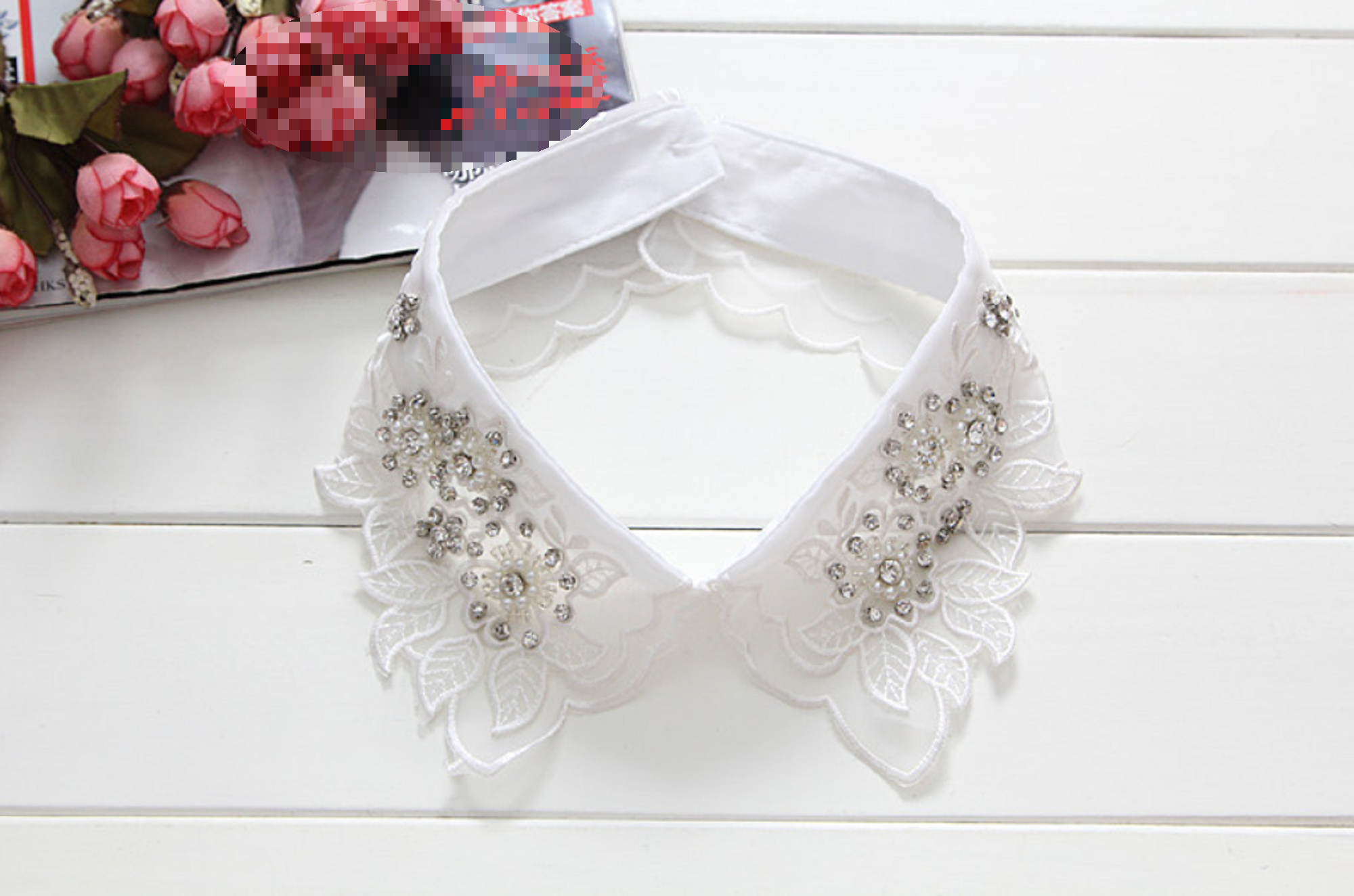 Fake Lace Collar , False Collar, Removable Collar B98(K)-small