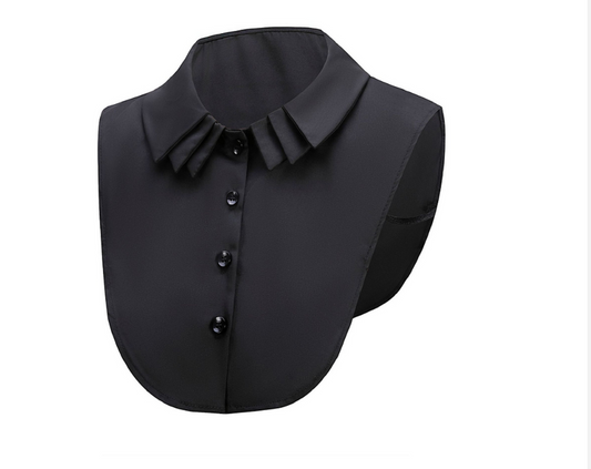 B74 / Black / Fake Collar, False Collar, Removable Collar
