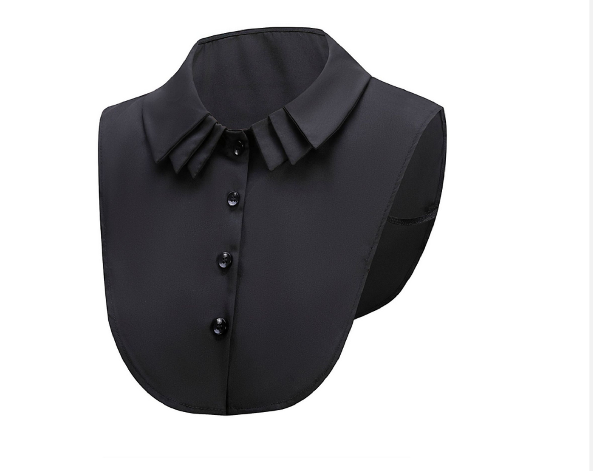 Off White, Black / Fake Collar, False Collar, Removable Collar   B74(K)