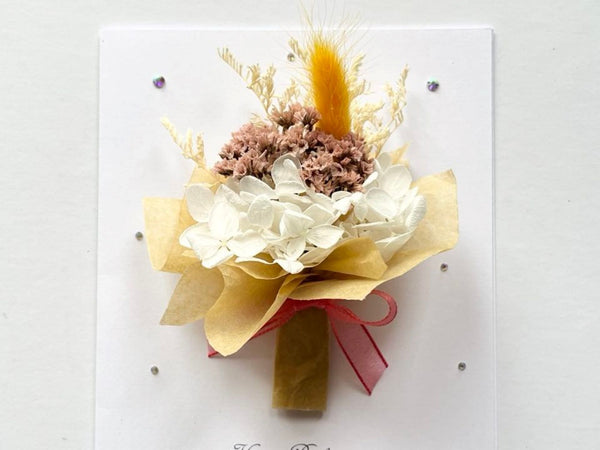 Luxury Handmade Preserved Birthday Card C054