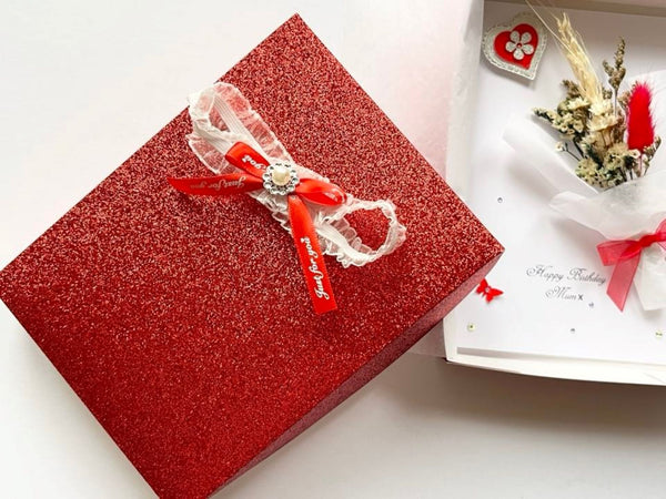 Luxury Handmade Preserved Dried Flower Birthday Card  C065