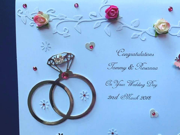 Luxury Handmade Wedding Card  C300