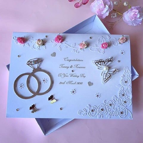 Luxury Handmade Wedding Card  C300